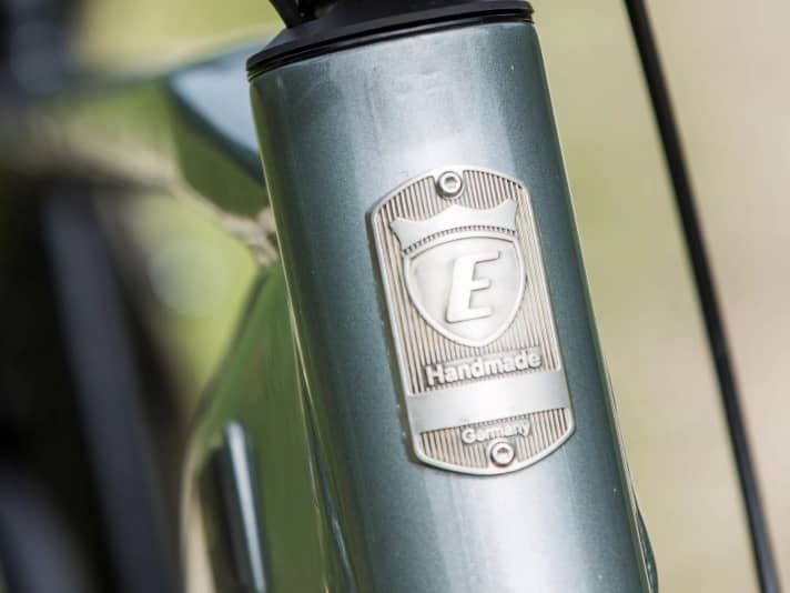 Made in Germany: All bike components come from Germany and other European countries.