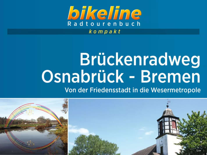 Cover excerpt of the cycle book "Brückenradweg Osnabrück - Bremen"