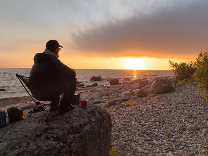 The reward for the strenuous days of the tour around the Baltic Sea came in the evening with fantastic sunsets.