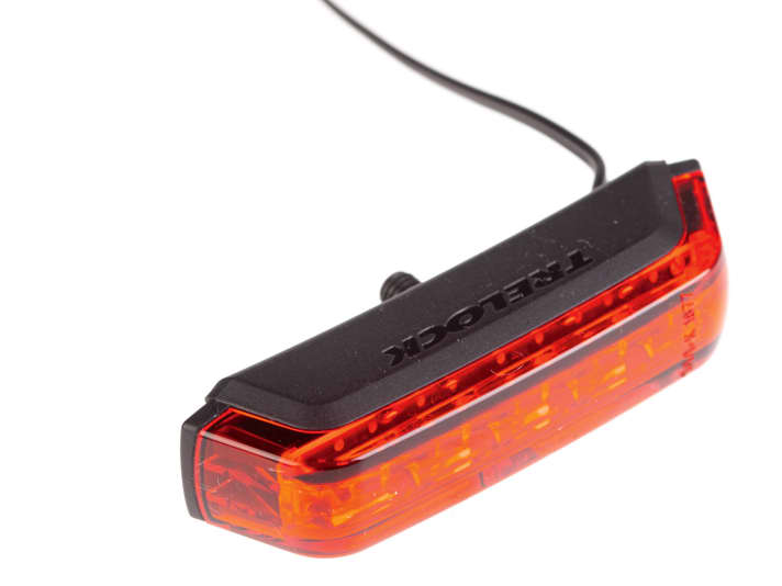 Trelock COB LS 415 Signal; Dynamorücklicht; Multi-Lens-Technologie; Standlicht, Bremsanzeige; Schutzblech-Montage; 20 Gramm;