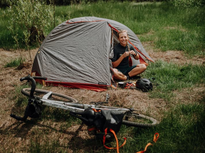 Today, the former triathlete only does what she feels like doing on her bike