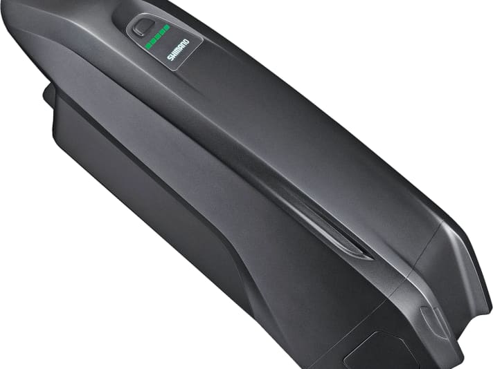 Ontube batteries sit in a holder on the down tube or on the seat tube. The advantage over Intube batteries is that they are much easier to remove from the frame.