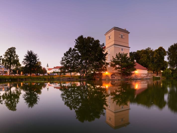 Abendlicht in Wolkersdorf im Weinviertel