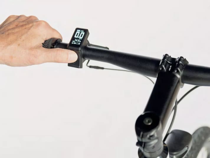 Display on the handlebars