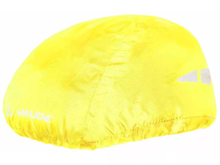 Helmüberzieher gegen Regen und für Sichtbarkeit