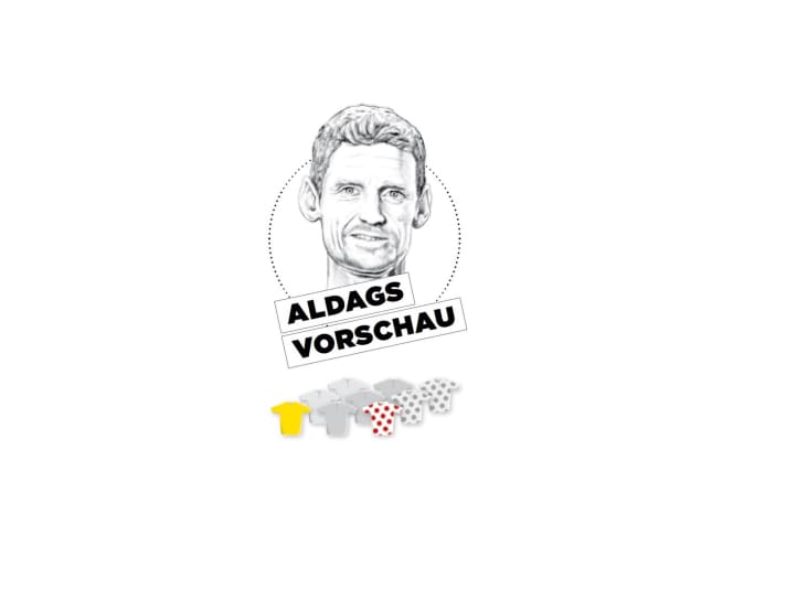Diese Bedeutung misst Rolf Aldag der 10. Etappe für Gelb, Grün und Bergtrikot zu - je mehr farbige Trikots, desto größer die Bedeutung.