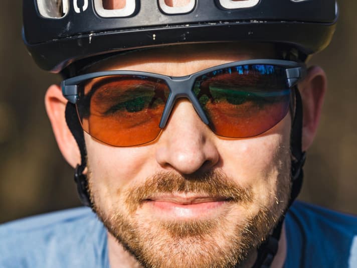 Radsportbrille Pathline.f pro LST bright Vario blue mirror