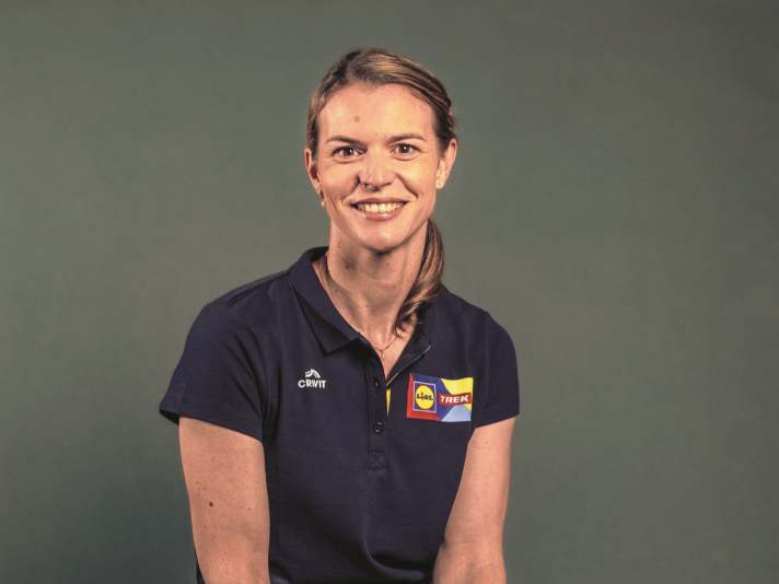 Stephanie Scheirlynck betreut als Nutrition-Expertin die Profi-Radsportler des UCI Teams Lid-Trek.
