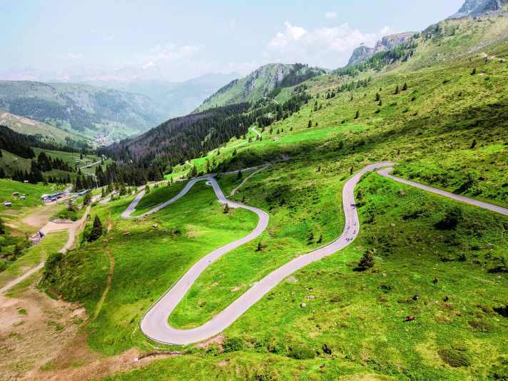 Un classique : le Passo Pordoi fait partie des montées légendaires du circuit du Sella.