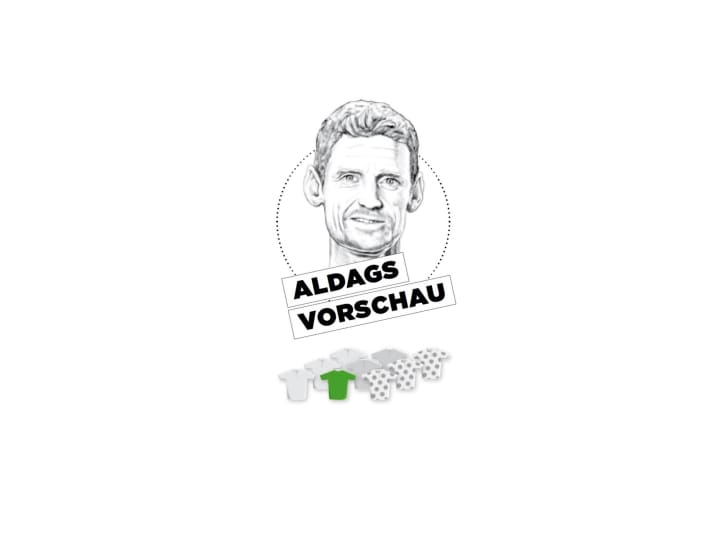 Diese Bedeutung misst Rolf Aldag der 14. Etappe für Gelb, Grün und Bergtrikot zu - je mehr farbige Trikots, desto größer die Bedeutung.