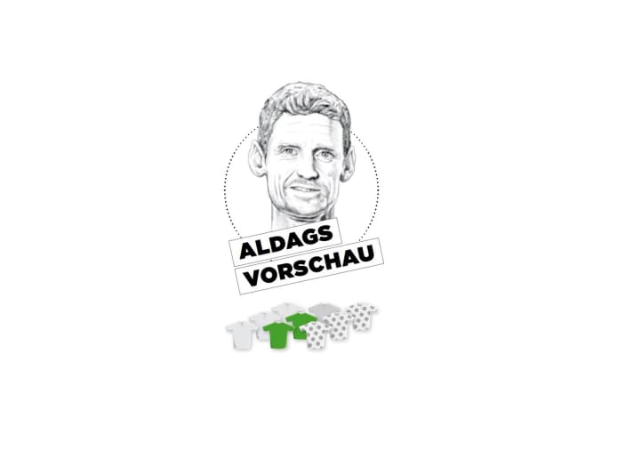Diese Bedeutung misst Rolf Aldag der 15. Etappe für Gelb, Grün und Bergtrikot zu - je mehr farbige Trikots, desto größer die Bedeutung.