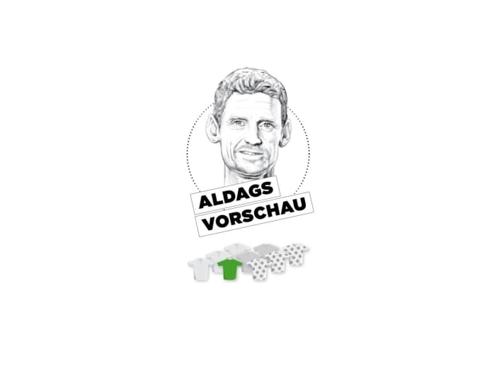 Diese Bedeutung misst Rolf Aldag der 19. Etappe für Gelb, Grün und Bergtrikot zu - je mehr farbige Trikots, desto größer die Bedeutung.