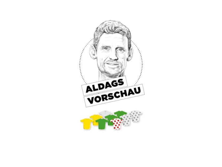 C'est l'importance que Rolf Aldag accorde à la deuxième étape pour le jaune, le vert et le maillot de montagne - plus il y a de maillots de couleur, plus l'importance est grande.