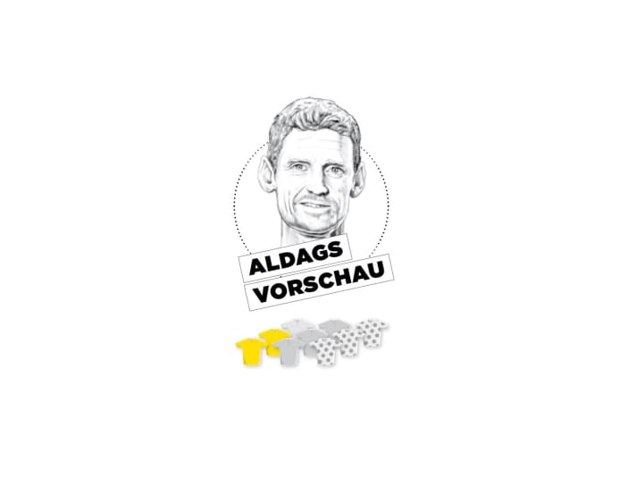 Diese Bedeutung misst Rolf Aldag der 20. Etappe für Gelb, Grün und Bergtrikot zu - je mehr farbige Trikots, desto größer die Bedeutung.