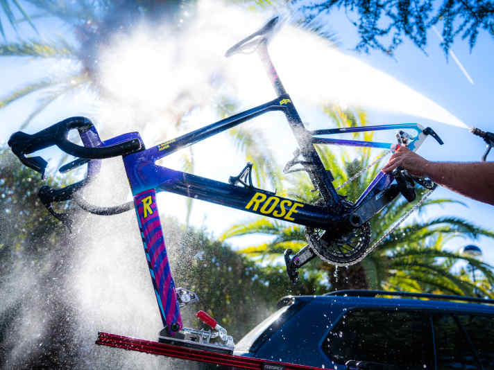 Das Rahmen-Set des bislang unveröffentlichten Rose ist aggressiver geformt als beim bisherigen Wettkampfmodell der Bocholter.