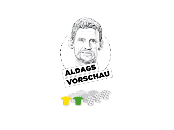 Diese Bedeutung misst Rolf Aldag der 6. Etappe für Gelb, Grün und Bergtrikot zu - je mehr farbige Trikots, desto größer die Bedeutung.