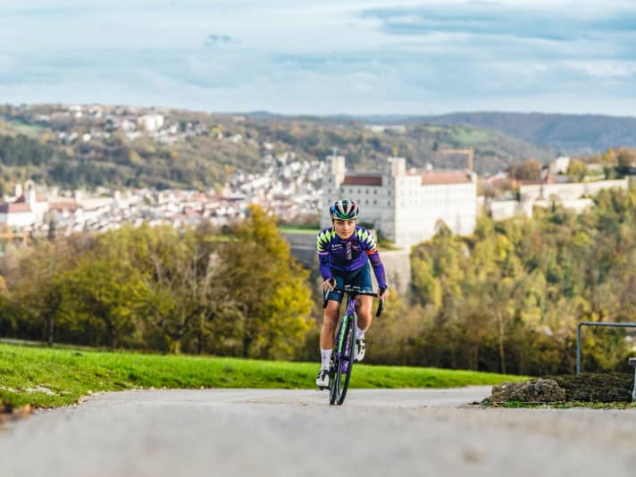 Ricarda Bauernfeind used to dislike mountains, but now she blossoms when she goes up them