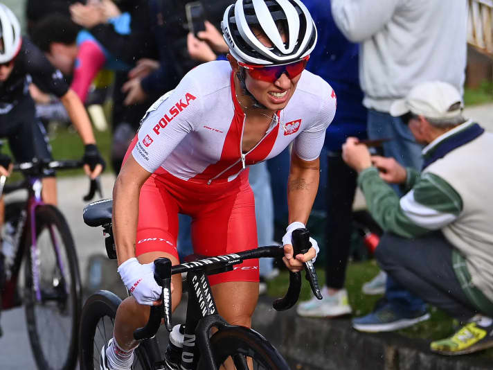 Katarzyna Niewiadoma at the World Cycling Championships in Australia 