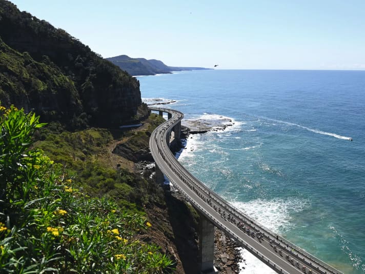 Rad-WM: Die Strecke entlang der australischen Westküste bei Wollongong 