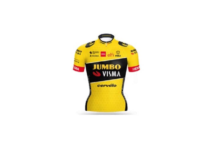 Le maillot de l'équipe Jumbo-Visma