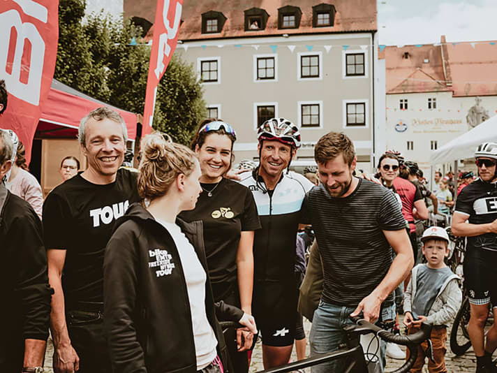 Immer ein Lachen im Gesicht: von links - Kristian, Sandra, Alisa, Martin und Stefan