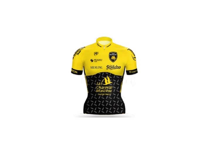The jersey of the Stade Rochelais Charente Maritime team