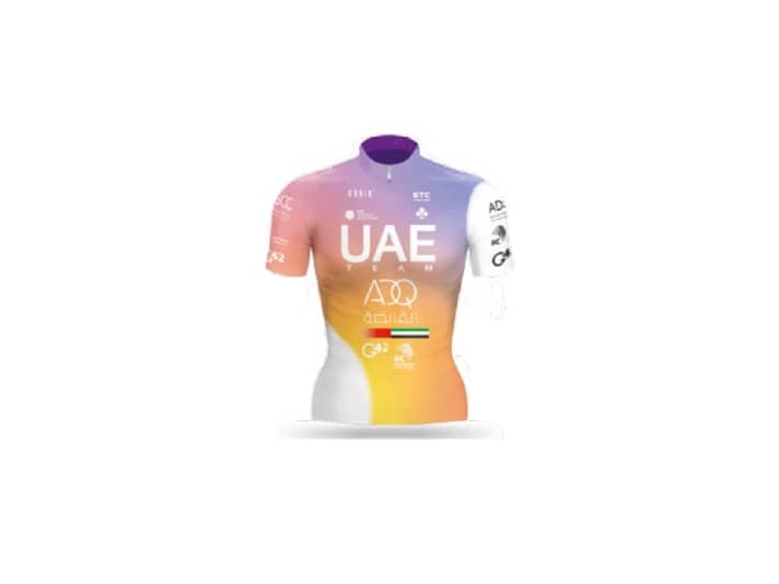 The jersey of Team UAE Team ADQ