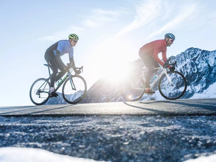 Nicht alle Menschen sollten im Winter draußen Rad fahren 