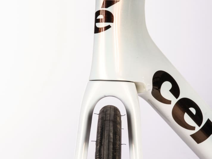 Gabel und Rahmen des Soloist lassen Platz für bis zu 34 Millimeter breite Reifen