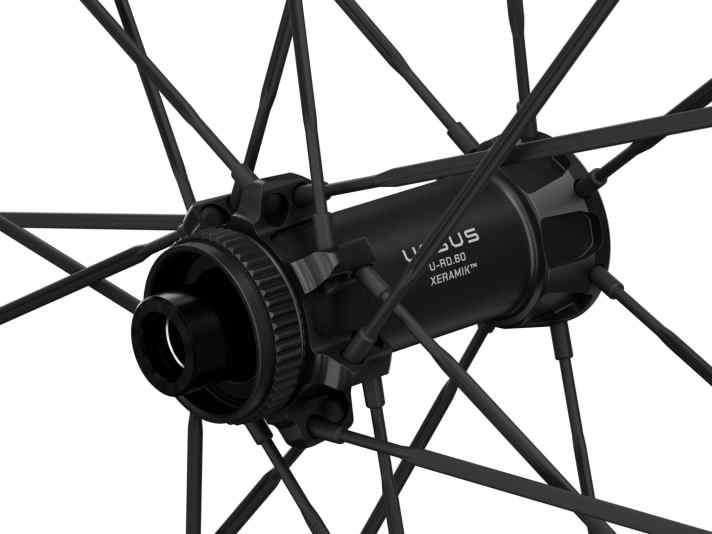 Hochwertig: Das Ursus Arya ist mit Keramiklagern und Carbonspeichen aufgebaut.