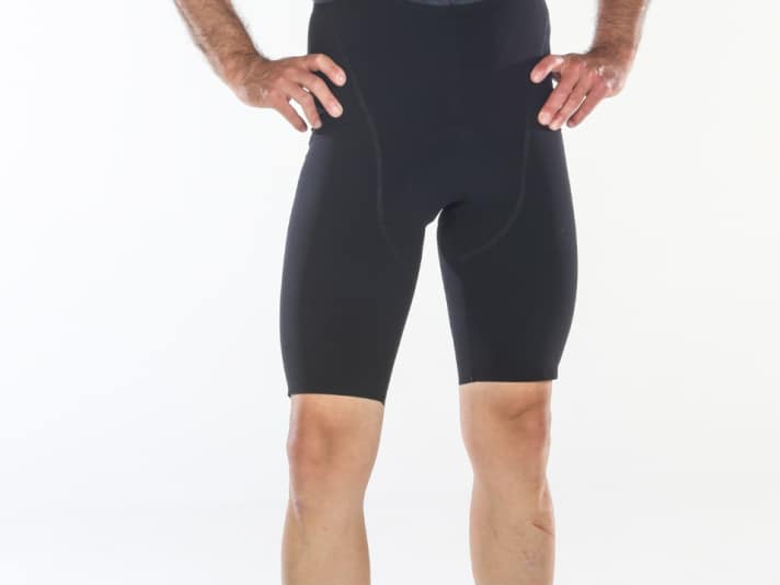 The material is lightweight yet compressive. The leg cuffs are seamless and extremely comfortable to wear
