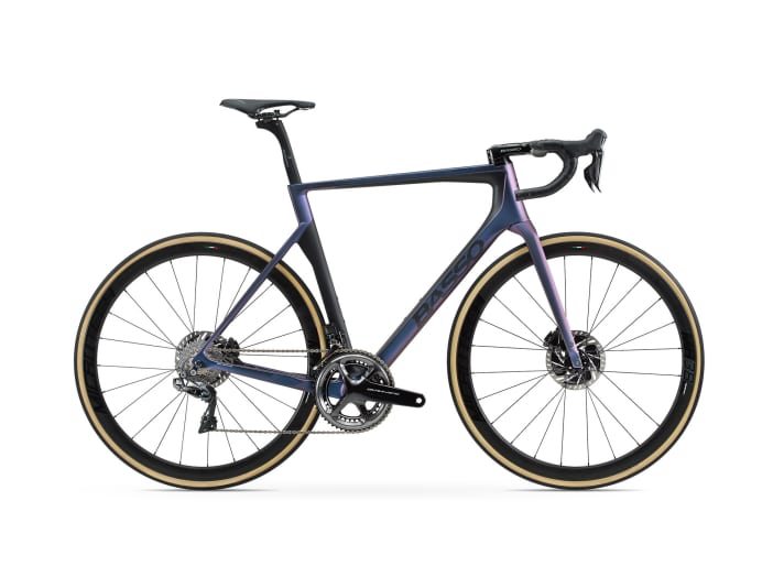   The Basso Diamante SV in "Chameleon" with Dura-Ace Di2 costs an impressive 10,089 euros.