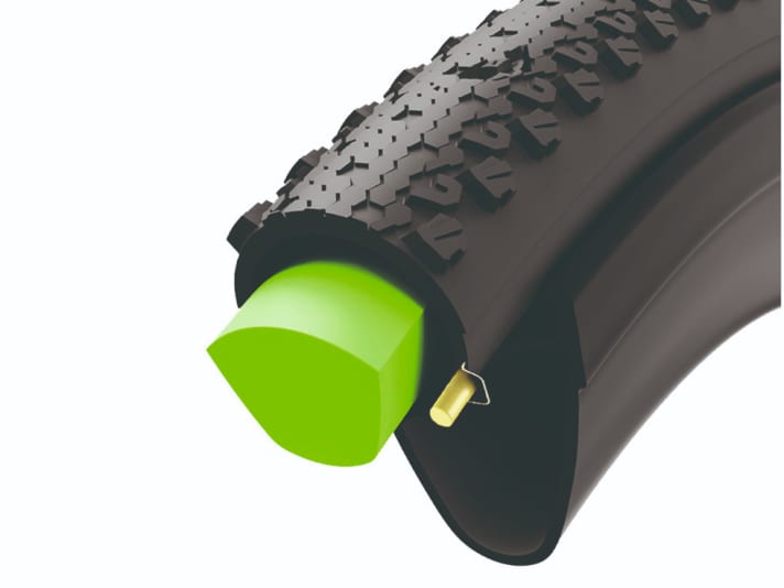 Puncture protection insert for gravel bike tyres: the insert from Vittoria.