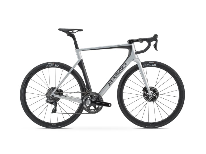   DT Swiss wheels are only fitted to two models, including this Silver Arrow equipped with Shimano's Ultegra Di2.