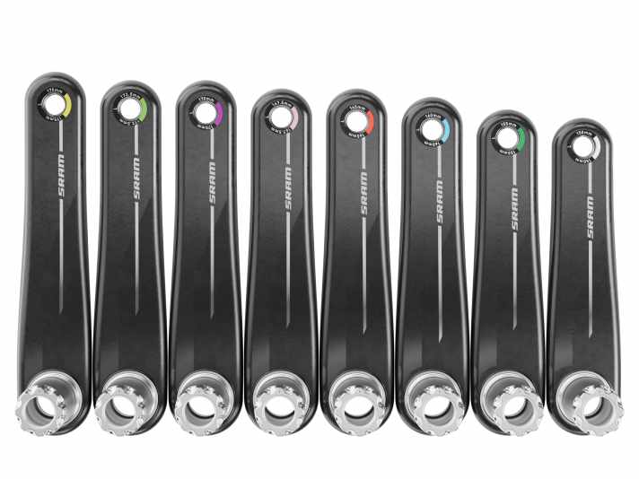 The range of SRAM crank lengths now extends from 150 to 175 millimetres.