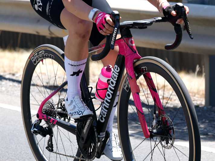 Le nouveau et inédit SuperSix Evo de Cannondale a fait ses débuts en course lors du Women's Tour Down Under.