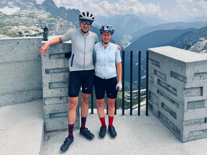 Nina und Oliver am Refugio Auronzo