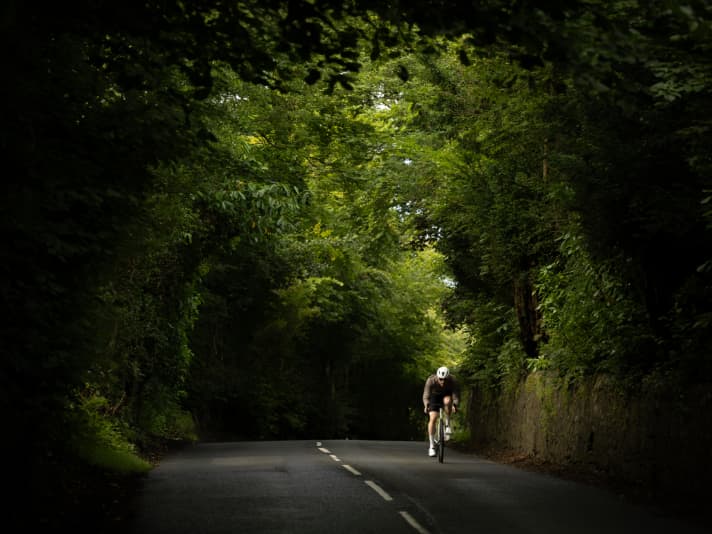 In contrast to the pros, who had to interrupt the World Championship road race for around an hour due to a protest, we had a free ride around Glasgow.