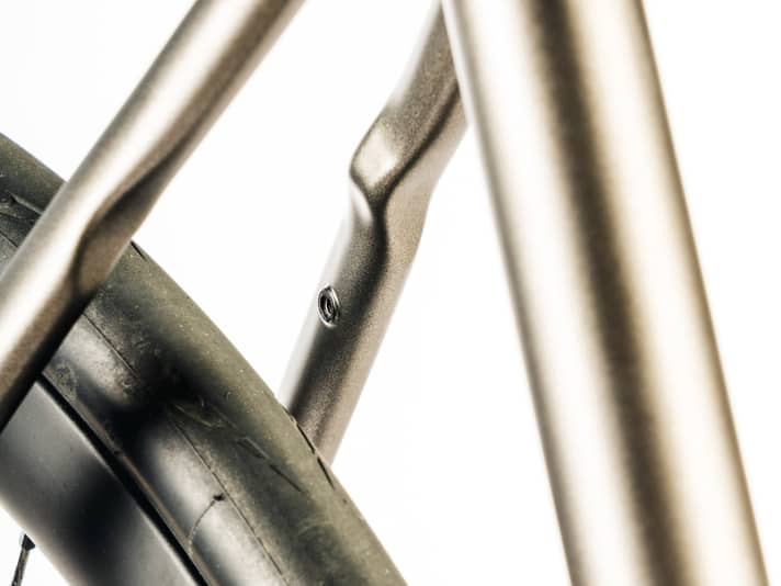 Mudguards can be fitted to the Look