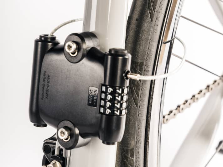The wire rope lock from Abus