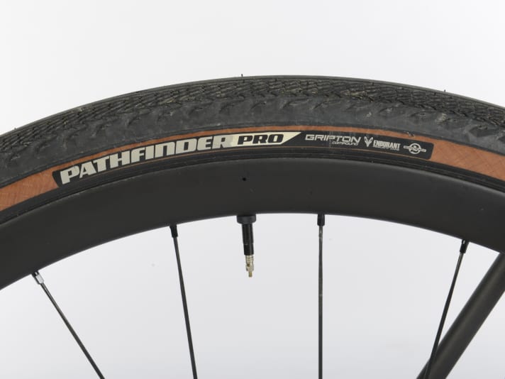 Wide but smooth: Grip is sacrificed to minimise rolling resistance