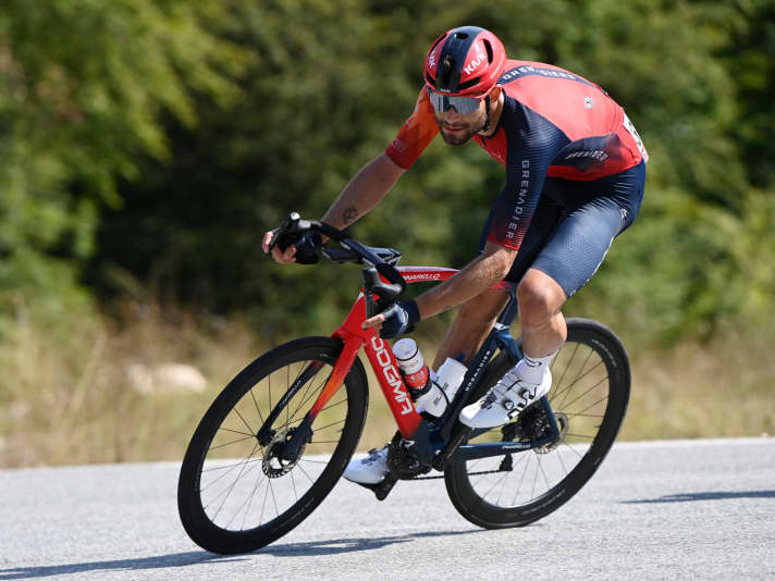 Prominenter Testfahrer: Ineos-Profi Filippo Ganna fuhr die neuen Northwave-Schuhe in diesem Jahr bereits in der World Tour.