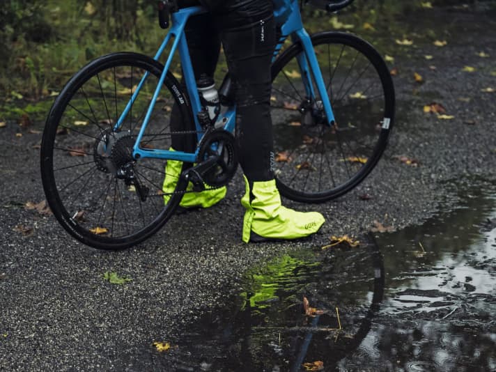 Water battle! It went through puddles and constant rain 