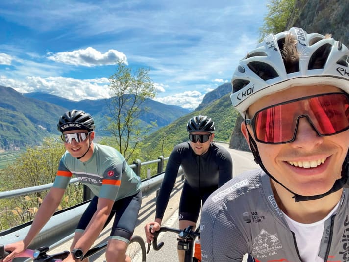 Timo Lippke a apprécié le temps passé avec des amis au lac de Garde.