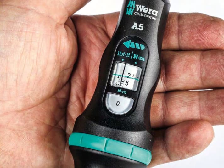 Important après utilisation : détendre la clé