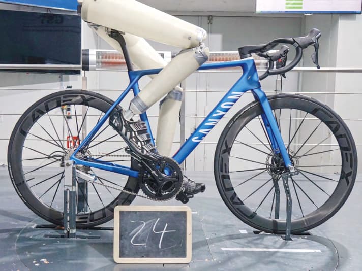 Mesure de l'aérodynamique des roues dans la soufflerie GST