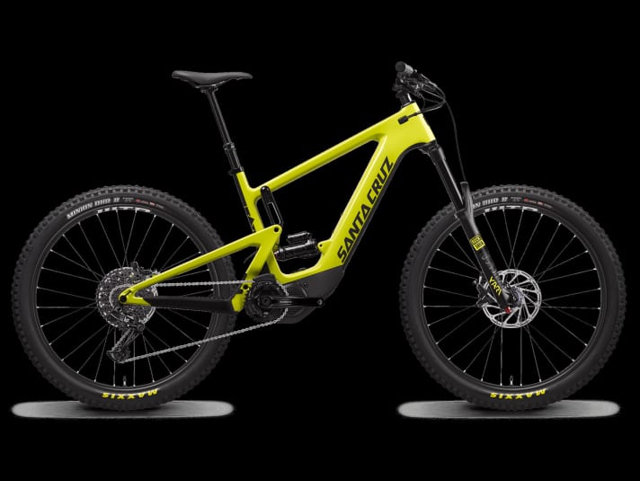   Voilà: The first e-MTB from Santa Cruz! The Heckler has 160/150 mm travel and comes with 27.5 mm wheels.