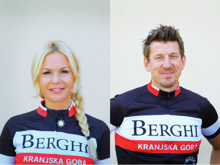   Slovenia: Kranjska Gora - Martina Culiberg (pension owner) and Jure Culiberg (bike park manager)
