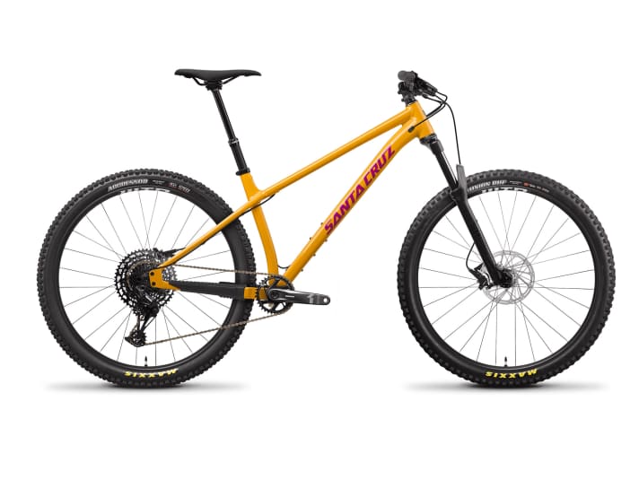   The Santa Cruz Chameleon 8 in golden yellow.