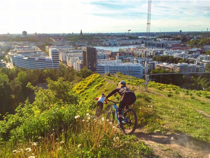 Hundreds of kilometres of trails in the hilly landscape around Stockholm